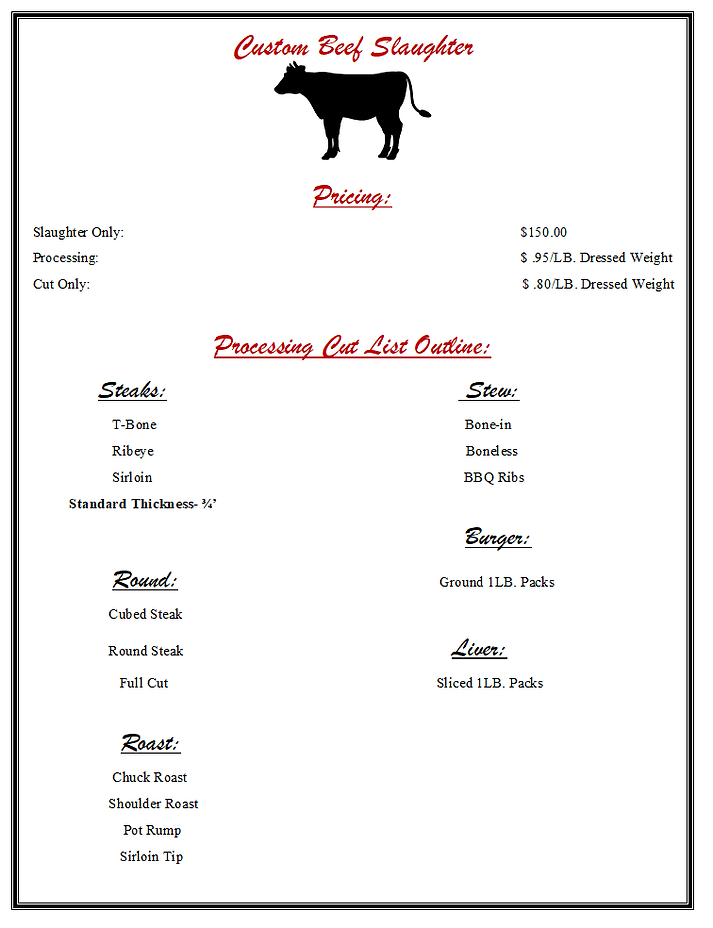 Processing Plant Caughman's Meats